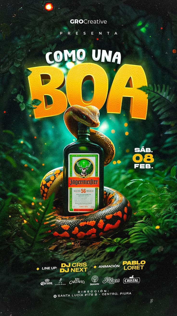 Animación de flyer para DJ y fiesta electrónica